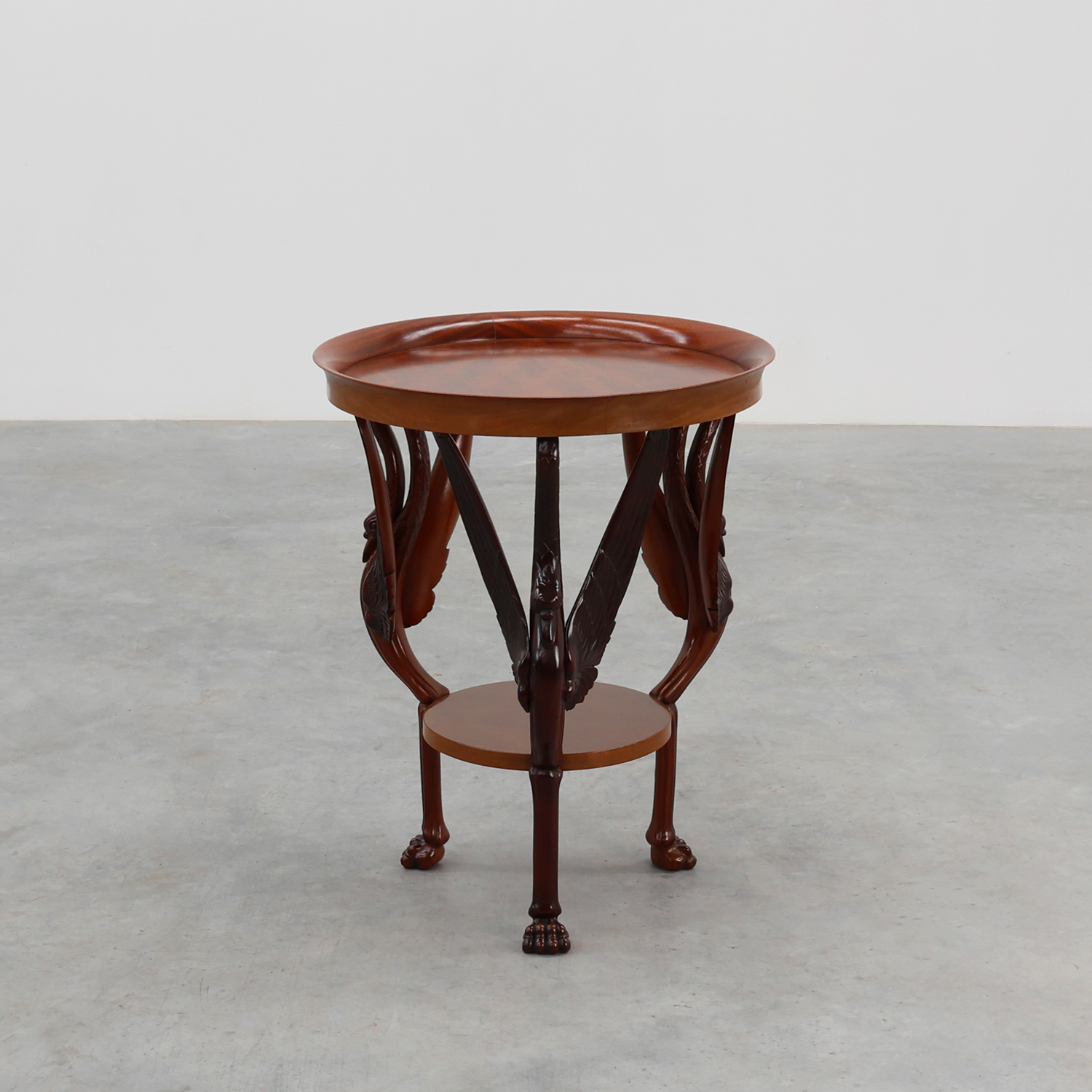 French Empire Side Table in Carved Wood, circa 1850-img